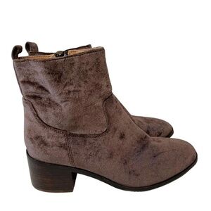 Latigo Dosay Earth Velvet Suede Boot Size 8 Brown Western Rodeo Heel
